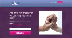 Desktop Screenshot of hivposdating.com
